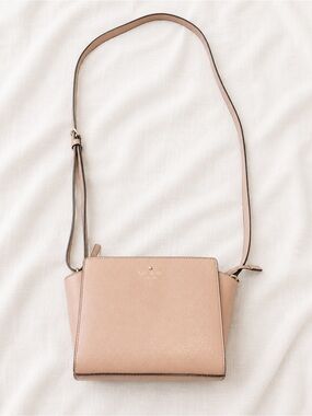 kate spade blush pink leather crossbody bag